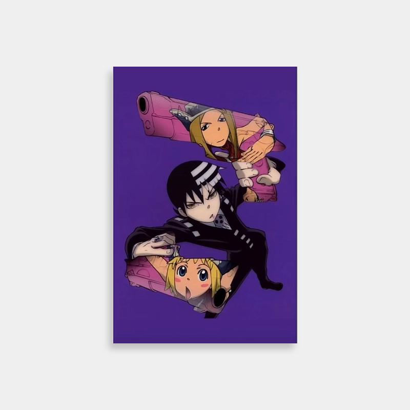 Soul Eater Trio Characters Poster - Anime Wall Decor