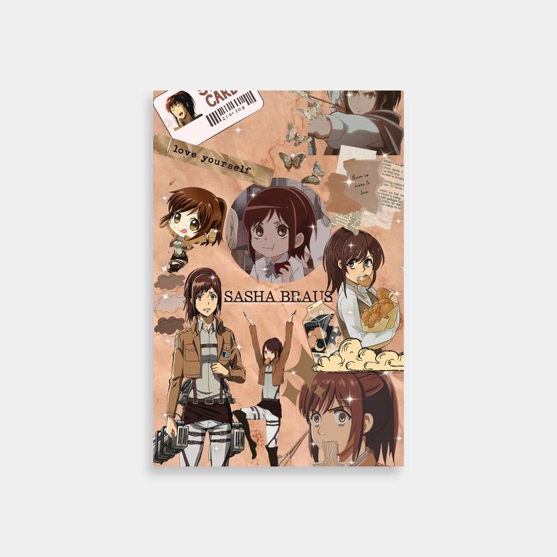 Sasha Braus Attack on Titan Poster - Anime Character Expressions