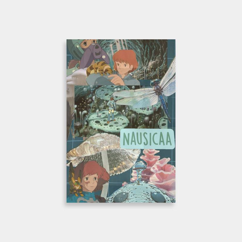 Nausicaa of the Valley of the Wind Anime Collage Poster