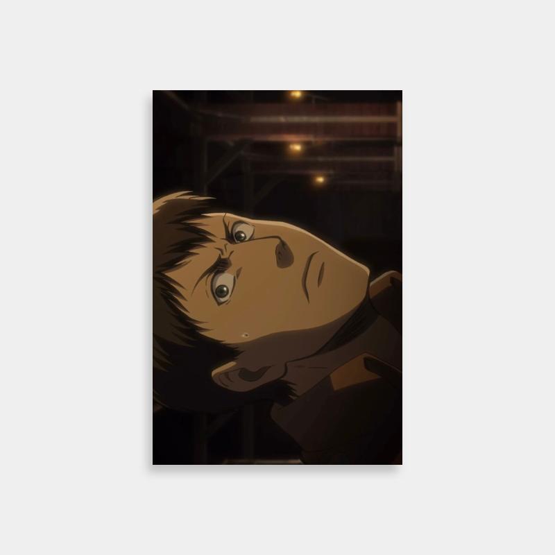 Bertholdt Hoover Attack on Titan Poster - Anime Character Gazing Upward