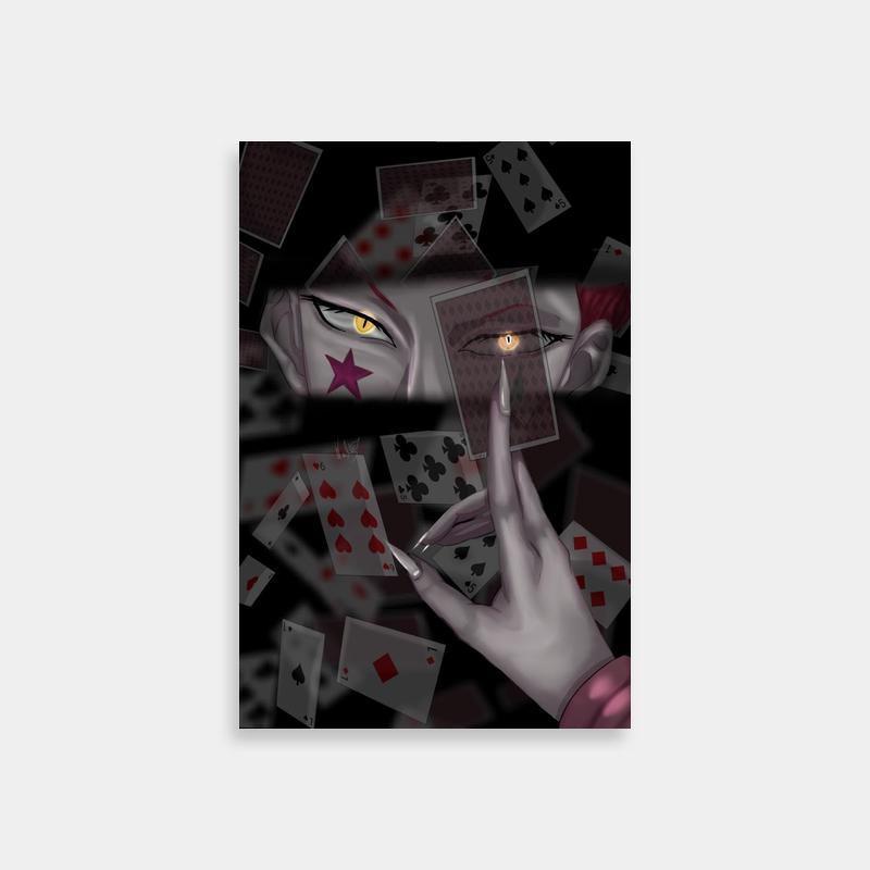 Hisoka Hunter x Hunter Playing Cards Poster - Mysterious Anime Art