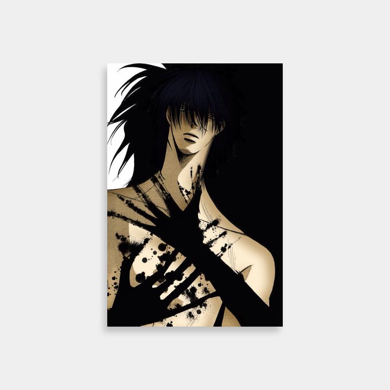 Ren Tsuruga Skip Beat Anime Poster - Paint Splatter Art