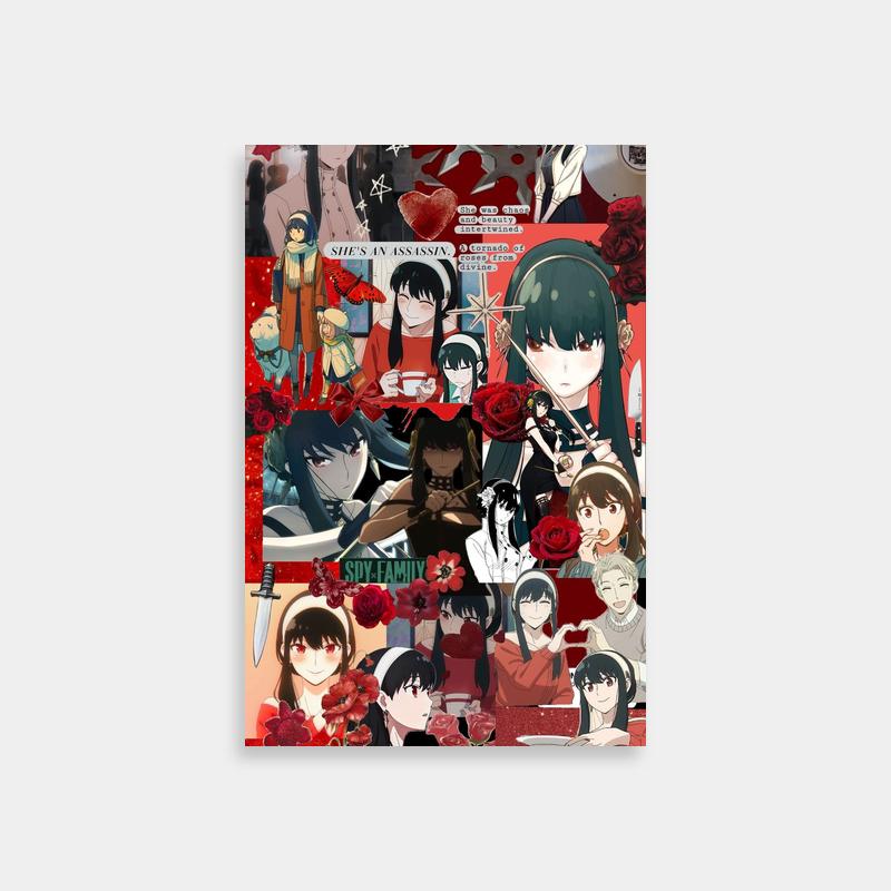 Yor Forger Spy x Family Rose Hair Anime Wall Art
