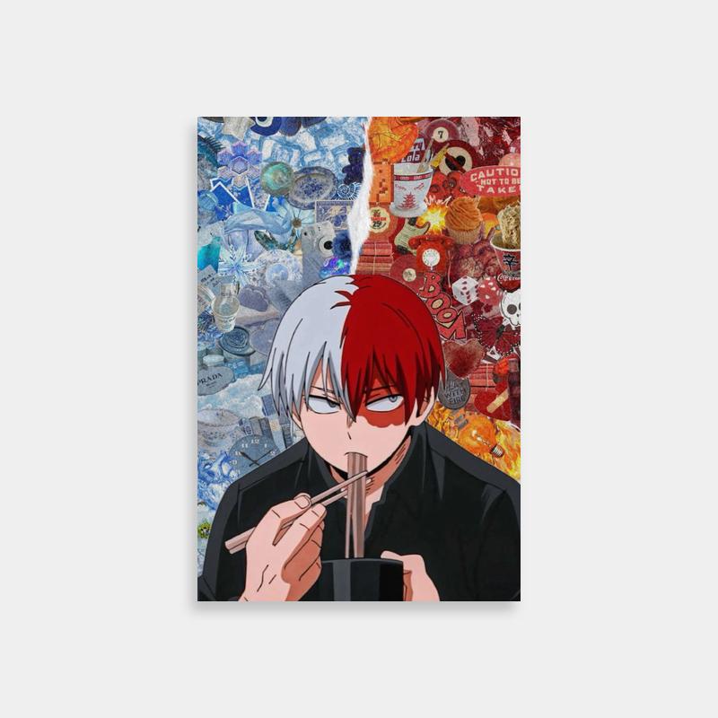 Shoto Todoroki My Hero Academia Poster - Holding Chopstick Art