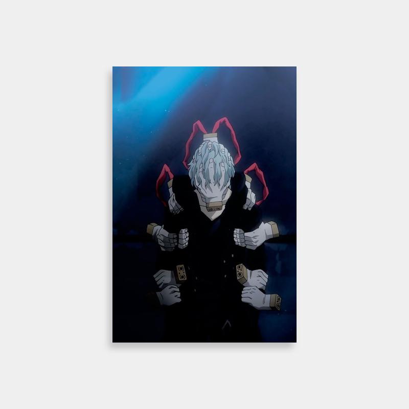 Tomura Shigaraki My Hero Academia Poster - Horned Villain Art