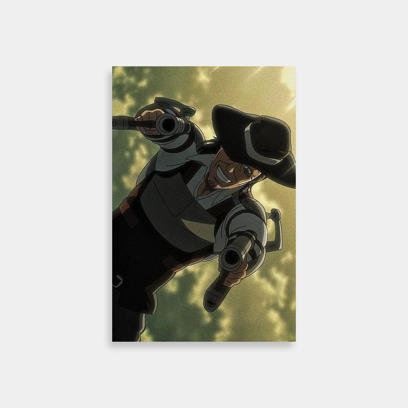 Kenny Ackerman Attack on Titan Wall Art - Flying Through Air Pose