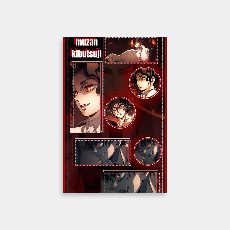 Muzan Kibutsuji Demon Slayer Anime Art - Red-Eyed Characters
