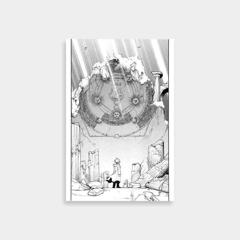 Edward Elric Fullmetal Alchemist Black & White Art Print