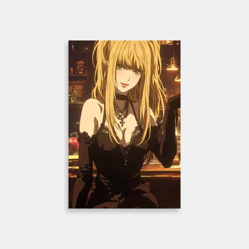 Misa Amane Death Note Anime Poster - Stylish Character Art