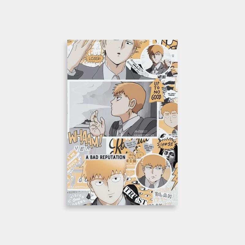 Mob Psycho 100 Character Expressions Art Print