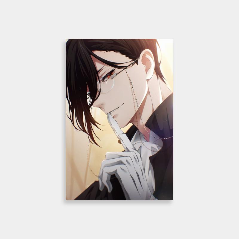 Sebastian Michaelis Black Butler Anime Poster - Black-Haired Character