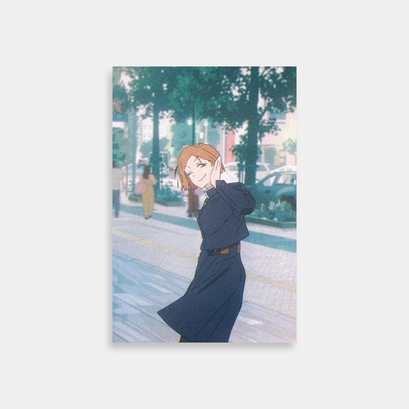 Nobara Kugisaki Jujutsu Kaisen Anime Street Scene Poster
