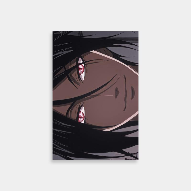 Sebastian Michaelis Black Butler Poster - Long Black Hair & Red Eyes