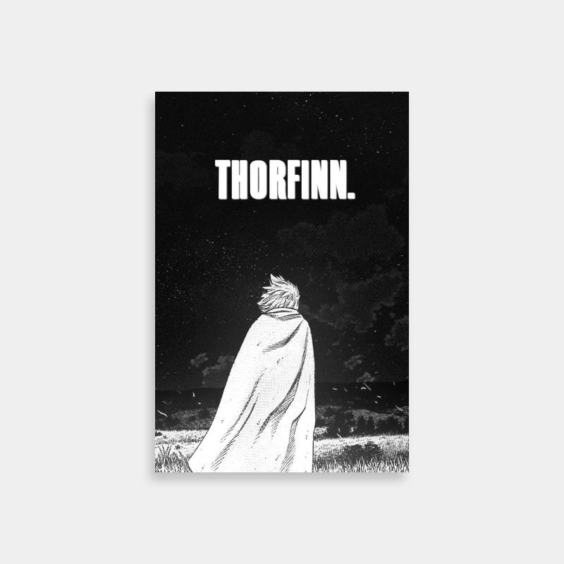 Thorfinn Vinland Saga Poster - Black and White Art