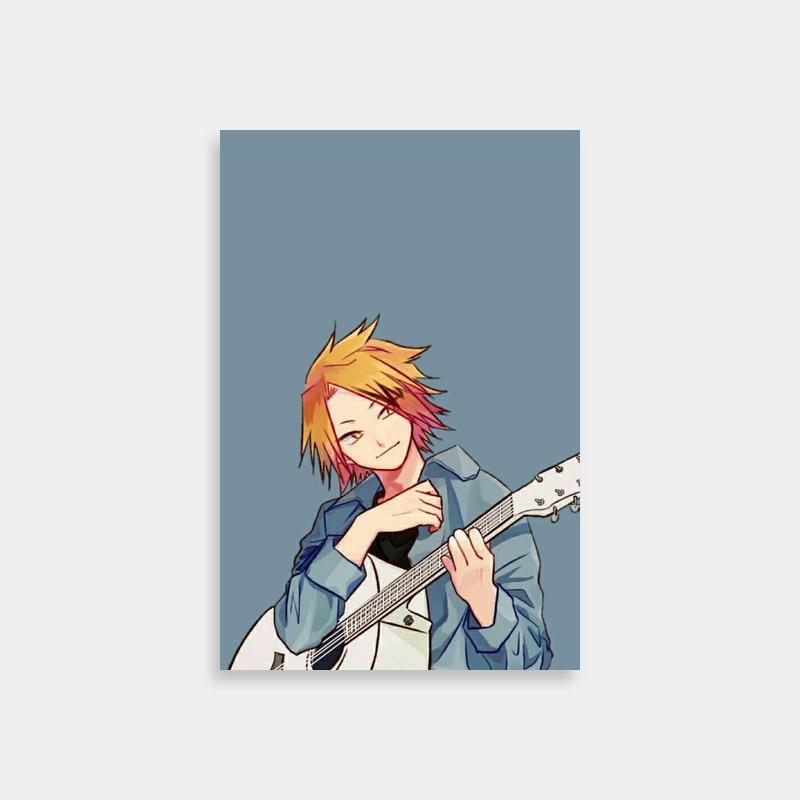 Denki Kaminari My Hero Academia Poster - Guitar Pose Anime Art