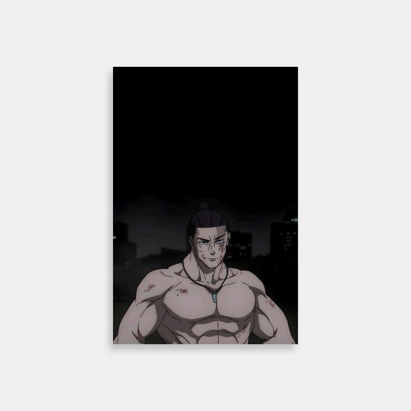 Aoi Todo Jujutsu Kaisen Poster - Dark-Themed Anime Character Art