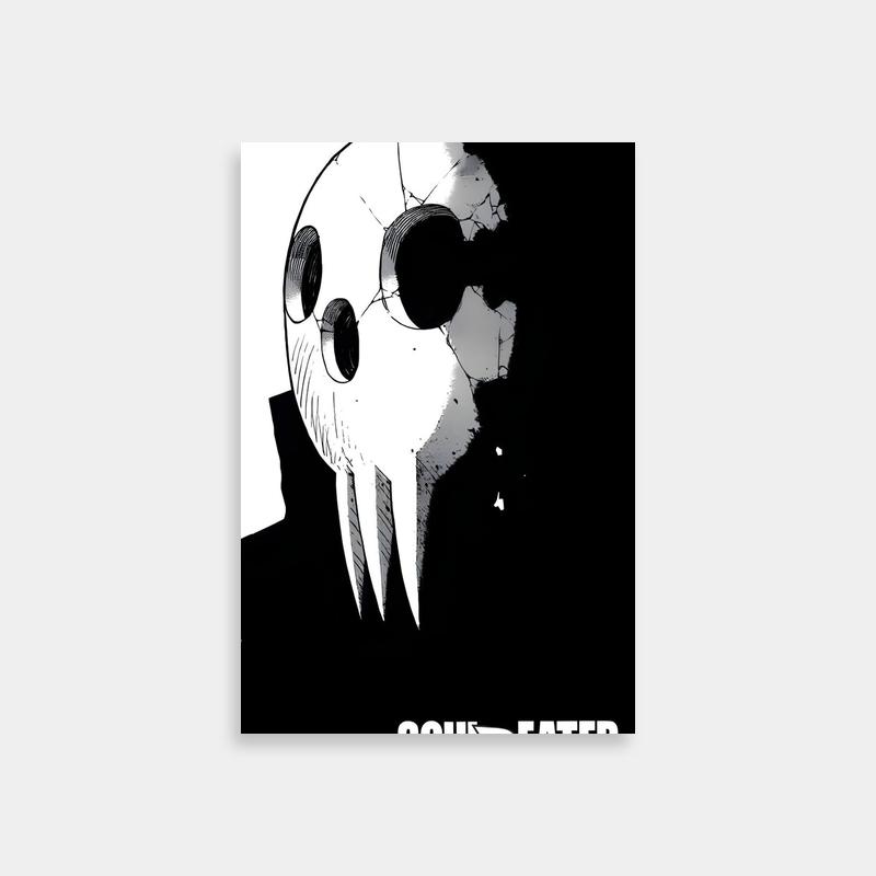 Soul Eater Skull Art Poster - Death The Kid Edition