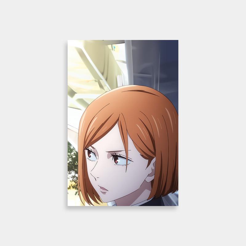Nobara Kugisaki Jujutsu Kaisen Red-Haired Girl Poster