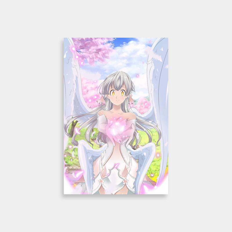 Elizabeth Liones Angel Wings Poster - Seven Deadly Sins Anime Art