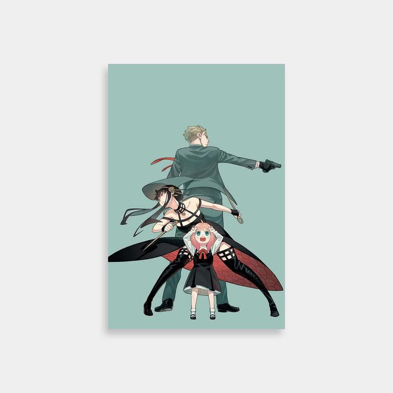 Bond Forger Spy x Family Poster - Anime Characters Flying
