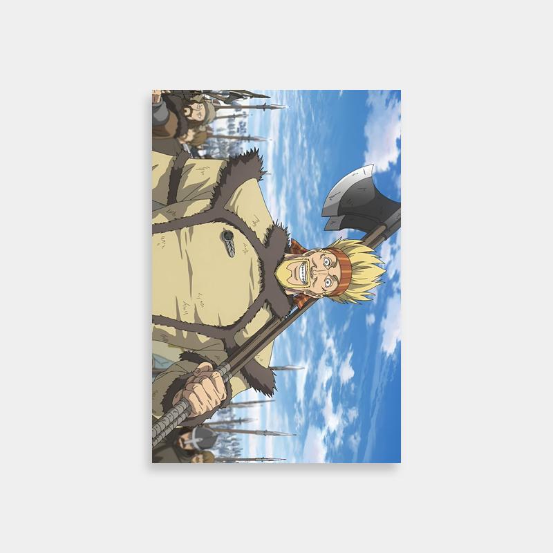 Thorkell Vinland Saga Blonde Hair Poster - Dual Axes Art