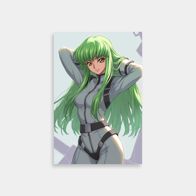C.C. Code Geass Wall Art - Green Hair Pose
