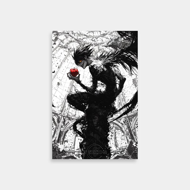 Ryuk Death Note Demon Holding Apple Poster