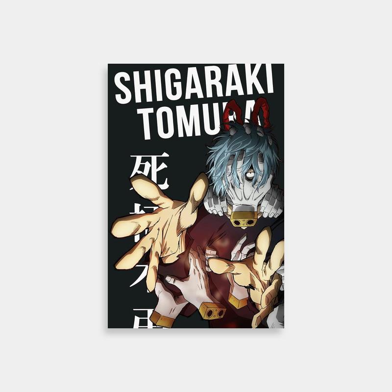 Tomura Shigaraki My Hero Academia Poster - Blue Hair Anime Character Art