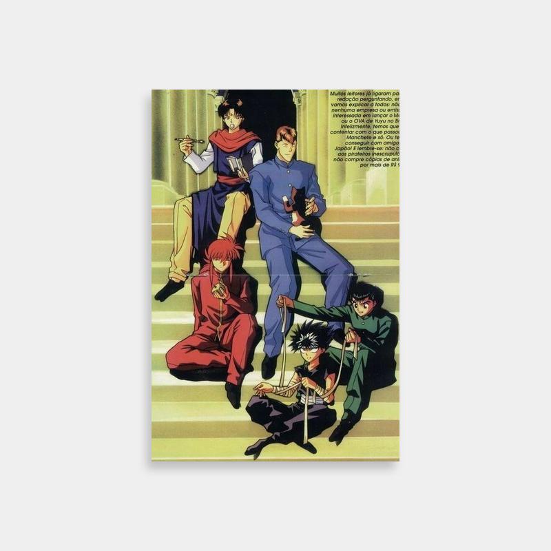 Yu Yu Hakusho Anime Poster - Kazuma Kuwabara & Friends Scene