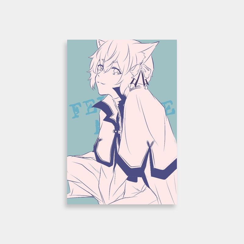 Felix Argyle Re:Zero Anime Poster - Short Hair & Blue Eyes