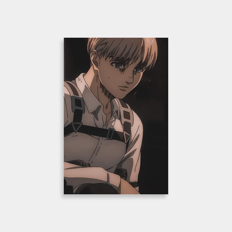 Armin Arlert Attack on Titan Wall Art - Blonde Hair Character in Suspenders