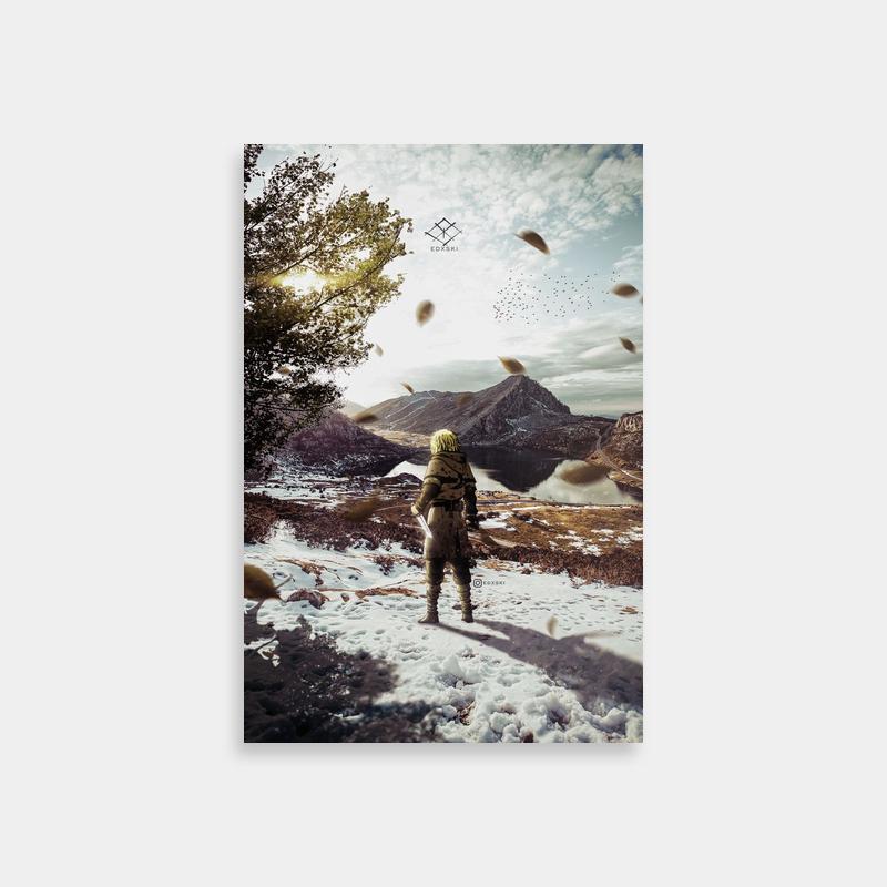 Thorkell Vinland Saga Snow Field Poster - Anime Landscape
