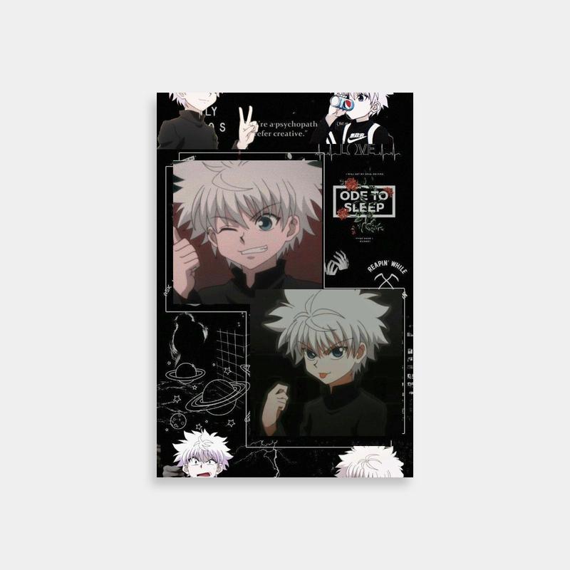 Killua Zoldyck Dual Image Poster - Hunter x Hunter Anime Wall Art
