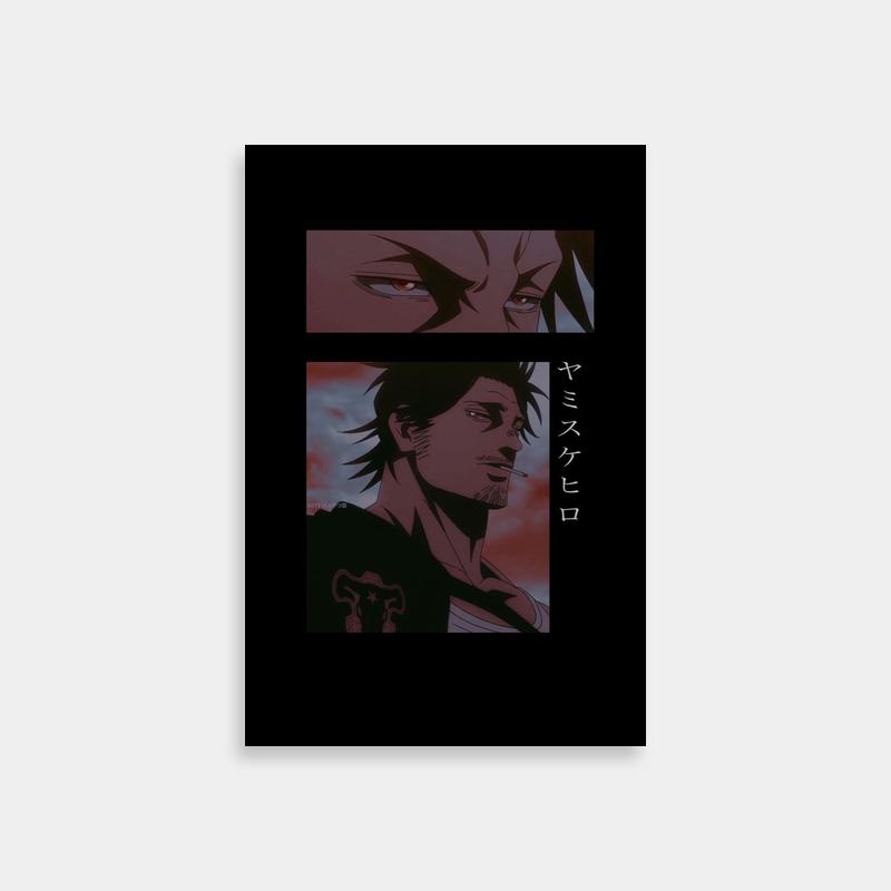 Yami Sukehiro Black Clover Anime Print - Dual Face Artwork