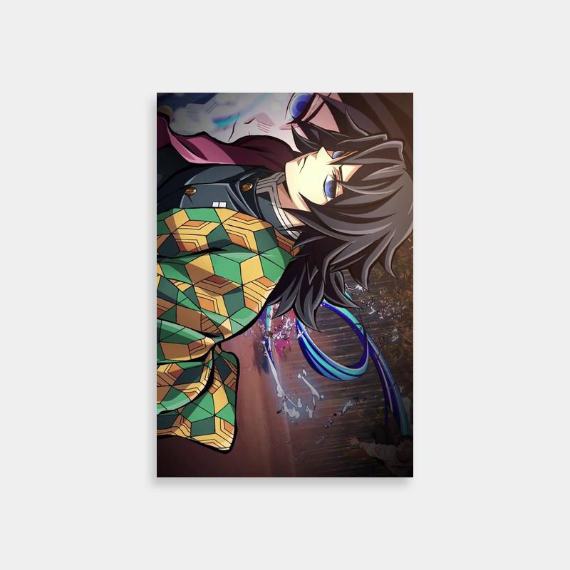 Giyu Tomioka Demon Slayer Art Print - Colorful Anime Poster