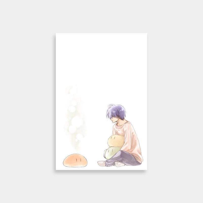 Clannad Tomoya Okazaki Poster - Stuffed Animal Scene