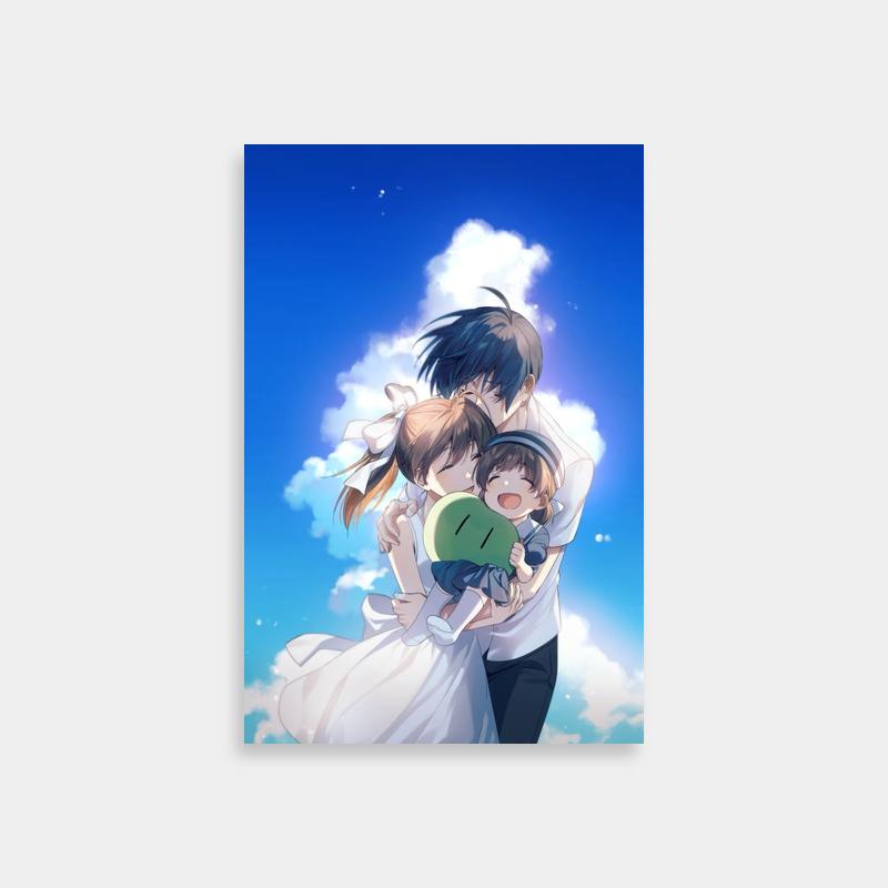 Nagisa Furukawa Clannad Anime Poster - Sky Hugging Scene