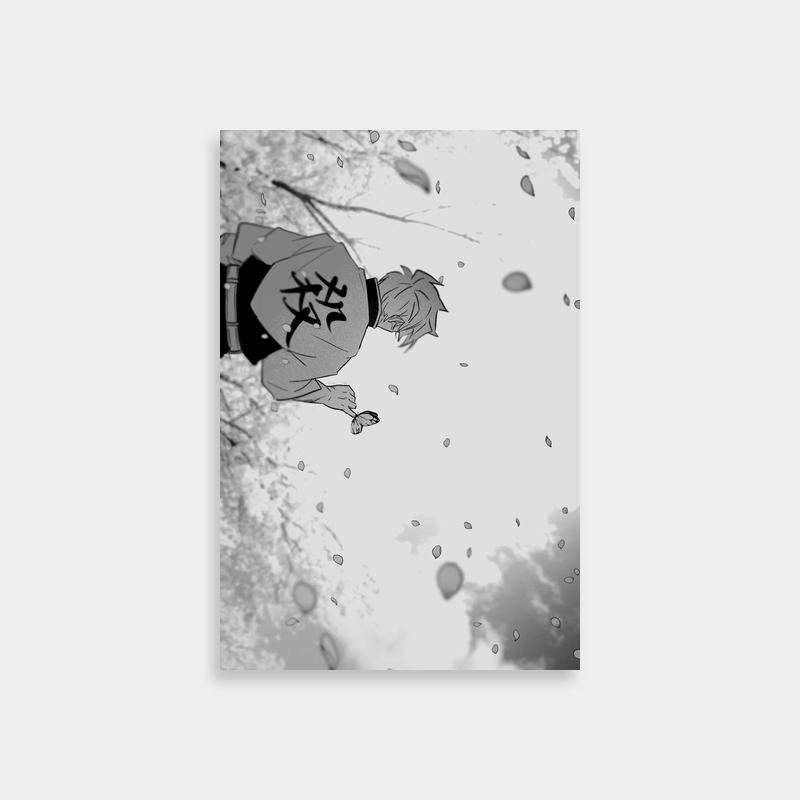 Sanemi Shinazugawa Flying Anime Poster - Demon Slayer Wall Art