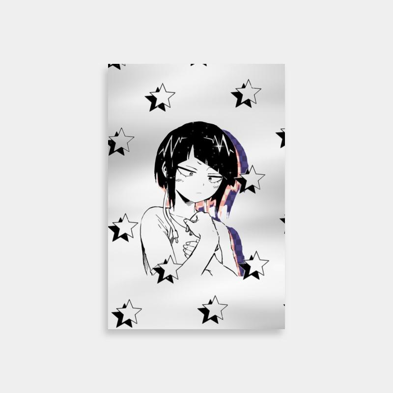 Kyoka Jiro My Hero Academia Poster - Girl with Stars & Hand on Face