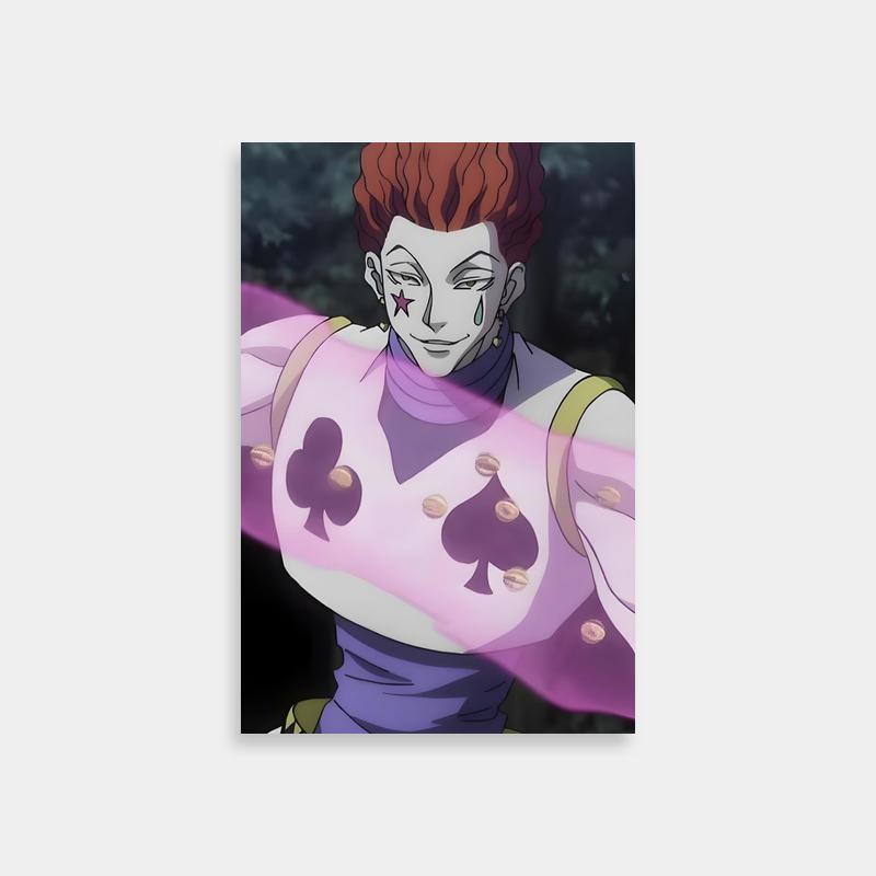 Hisoka Morow Hunter x Hunter Poster - Card-Themed Anime Art