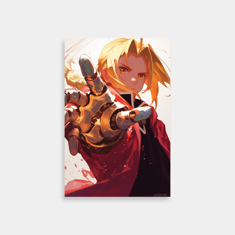 Edward Elric Gaming Anime Poster - Fullmetal Alchemist Art