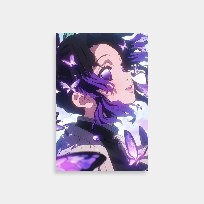 Shinobu Kocho Butterfly Poster - Anime Sky Gazing Art