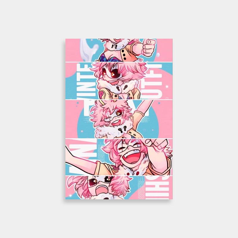 Mina Ashido My Hero Academia Wall Art - Pink Hair Anime Group Poster