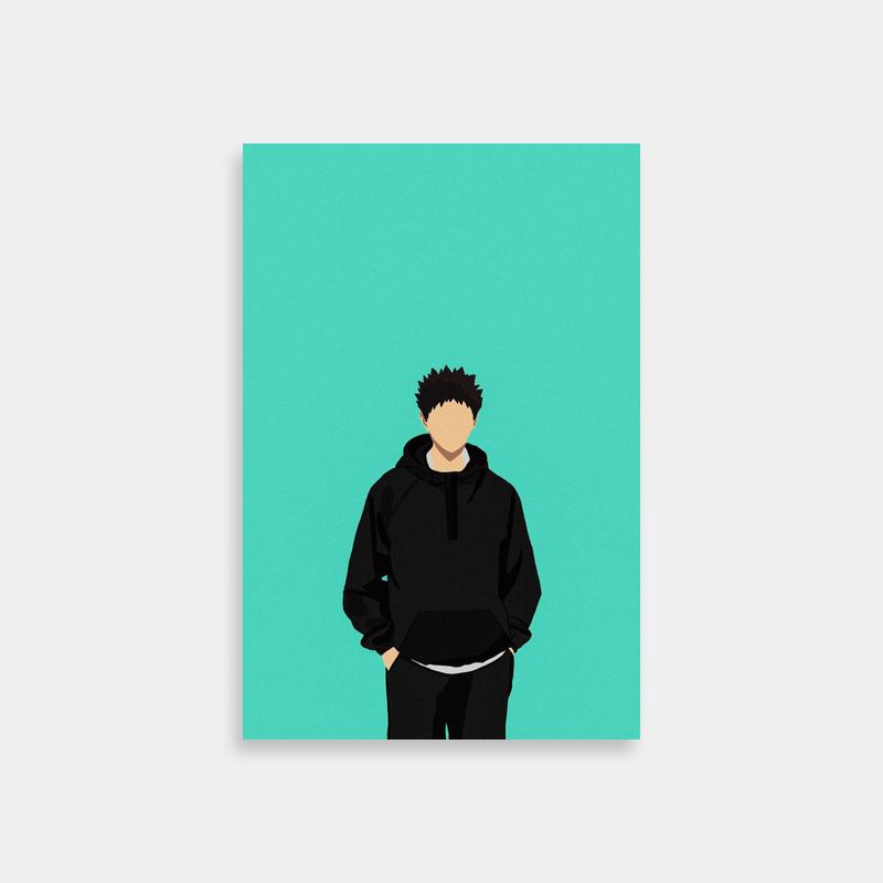 Iwaizumi Hajime Hoodie Poster - Cool Haikyuu Anime Wall Art