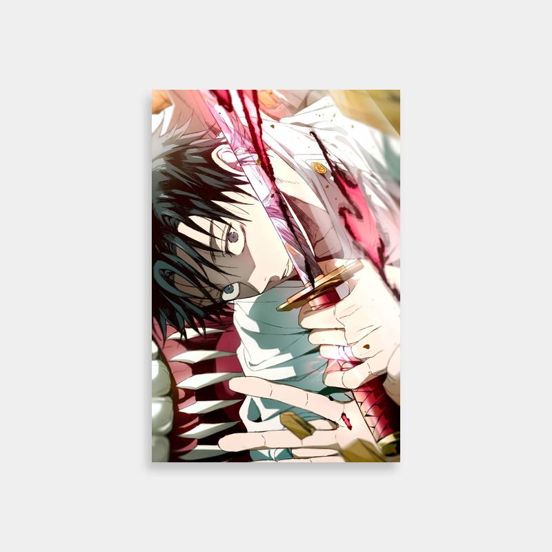 Yuta Okkotsu with Knife Poster - Jujutsu Kaisen Action Art