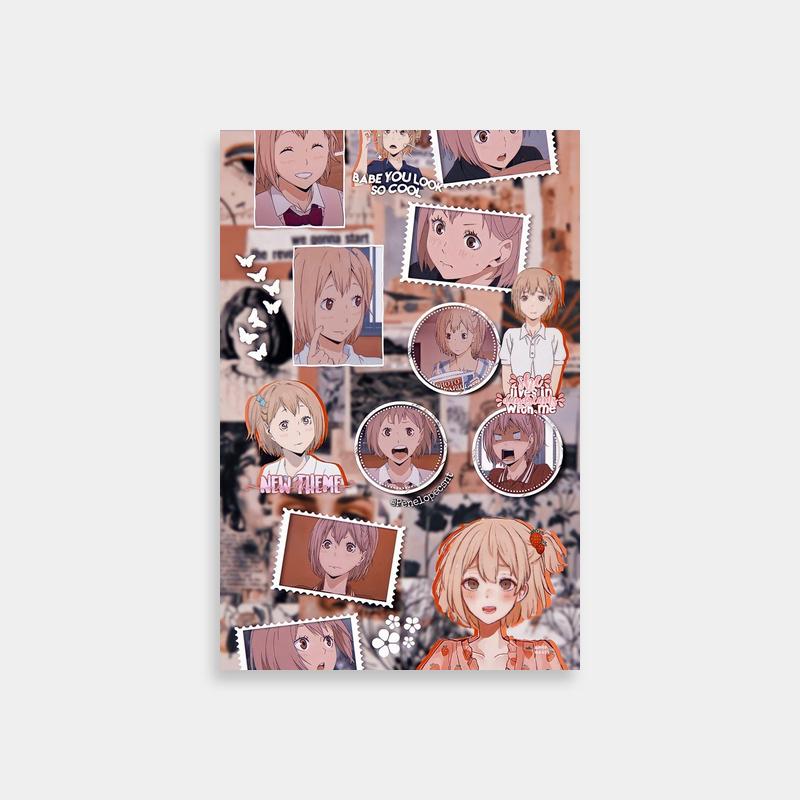 Yachi Hitoka Haikyuu Anime Poster - Expressive Characters with 'You're' Caption