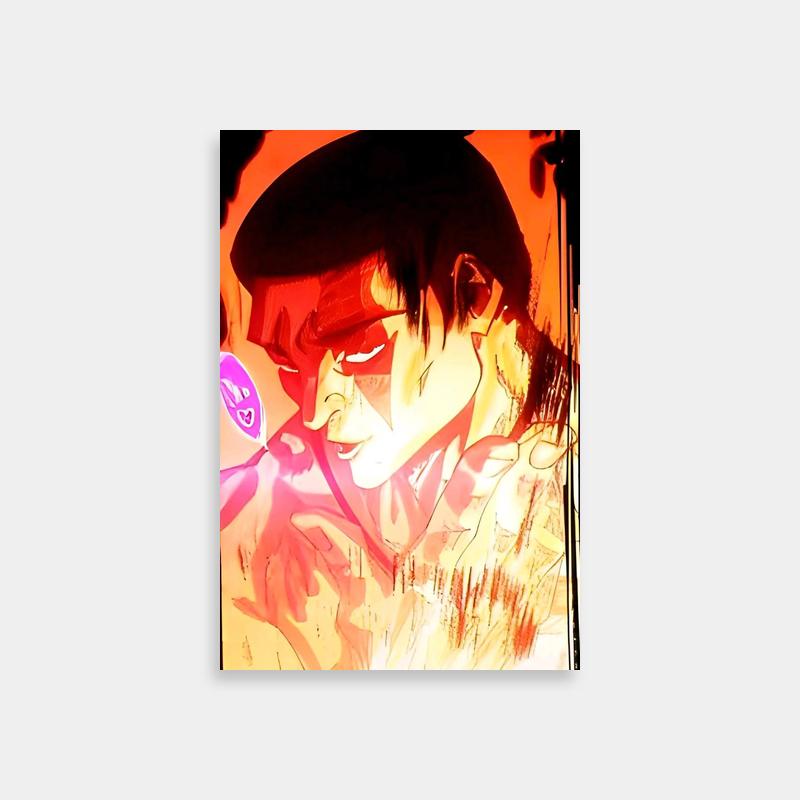 Aoi Todo Jujutsu Kaisen Character Gaze Art - Intense Red Eyes