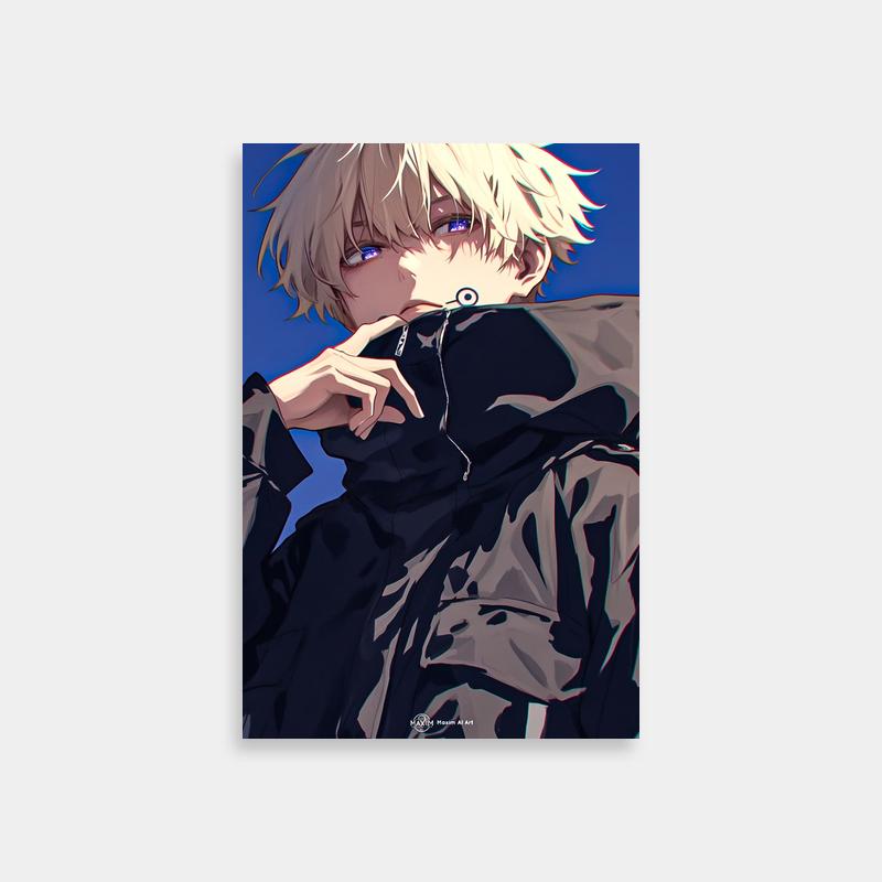 Toge Inumaki Jujutsu Kaisen Character Poster - Blonde Hair Edition