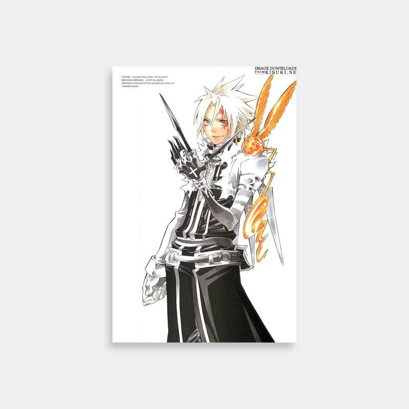 Allen Walker D Gray Man Poster - Dual Swords & Black Outfit