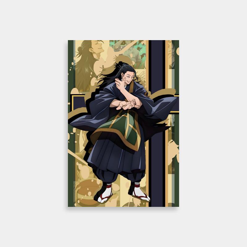 Suguru Geto Jujutsu Kaisen Anime Poster - Character Holding Another